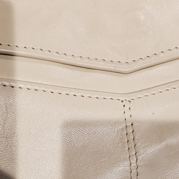 Mosseff Original bag cream with frosted gold handle 3" - Picture 6 of 8